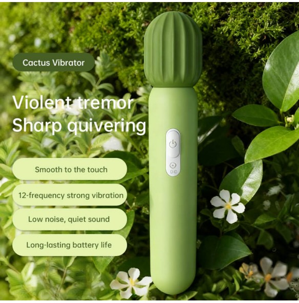CHUCHEN - Cactus Vibrator AV Wand (Chargeable - Green) CHUCHEN - Cactus Vibrator AV Wand (Chargeable - Green)